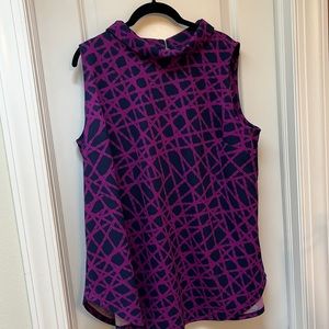 Alfani sleeveless mock neck tunic top